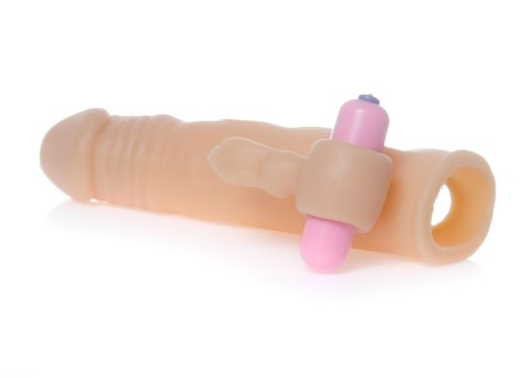 Przedłużka wibrująca realistyczna z stymulatorem EasyLove 18,5 cm