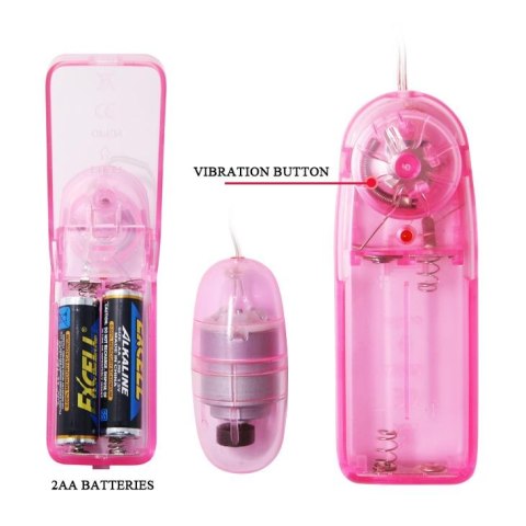 Realistyczny podwójny masturbator z wibracją Baile Passion Lady 18cm