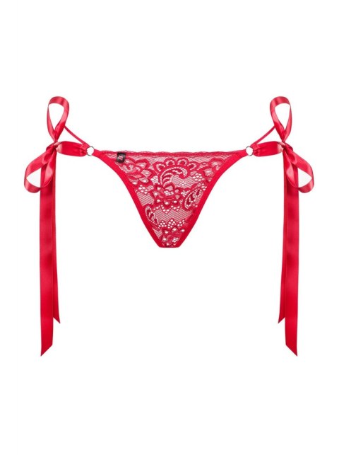 Stringi otwarte Obsessive Lovlea czerwone L/XL