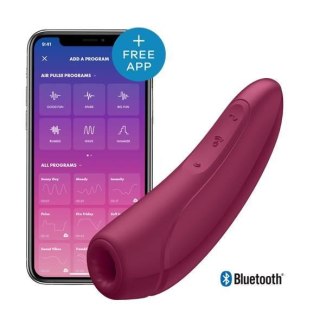 Stymulator łechtaczki Satisfyer Curvy 1+ z falami powietrza różowoczerwony