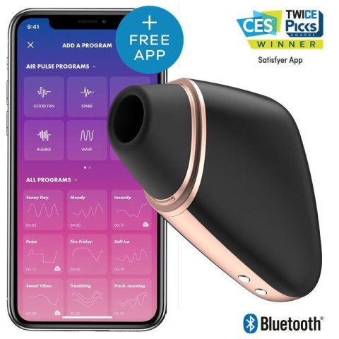 Wibrator Satisfyer Love Triangle sterowany aplikacją czarny