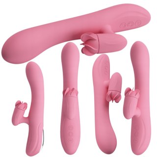 Wibrator króliczek obrotowy Pretty Love Gina 4 obroty 7 wibracji USB 20,5 c