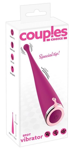 Wibrator punktowy Couples Choice silikonowy USB 17,5 cm