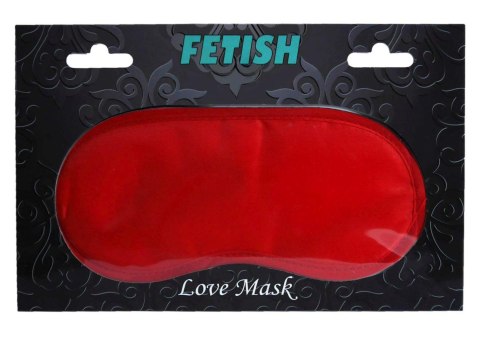 Czerwona satynowa maska na oczy Fetish B Series