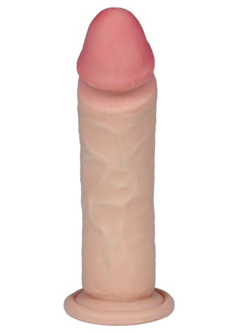 Dildo realistyczne z miękkiej cyberskóry 18 cm z przyssawką