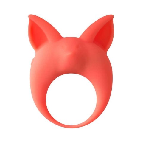 Pierścień silikonowy wibrujący MiMi Animals Kitten Kyle pomarańczowy