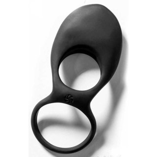 Pierścień wibrujący silikonowy Daydream czarny 12 cm