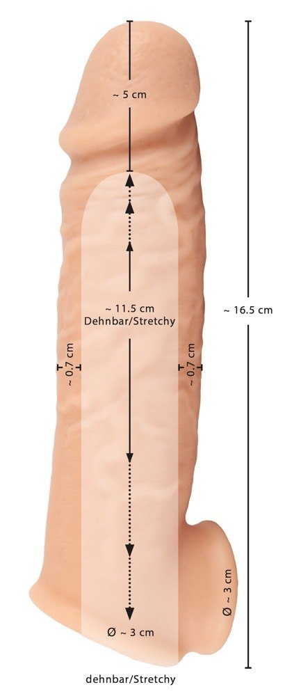 Przedłużka silikonowa Realistixxx 5 cm 16 5 cm