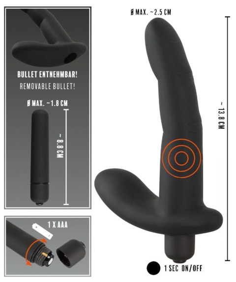 Wibrator prostaty Rebel Finger silikonowy 13,8 cm