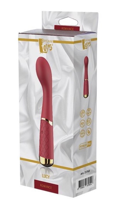 Wibrator punktu G silikonowy Romance Lucy rubinowy USB
