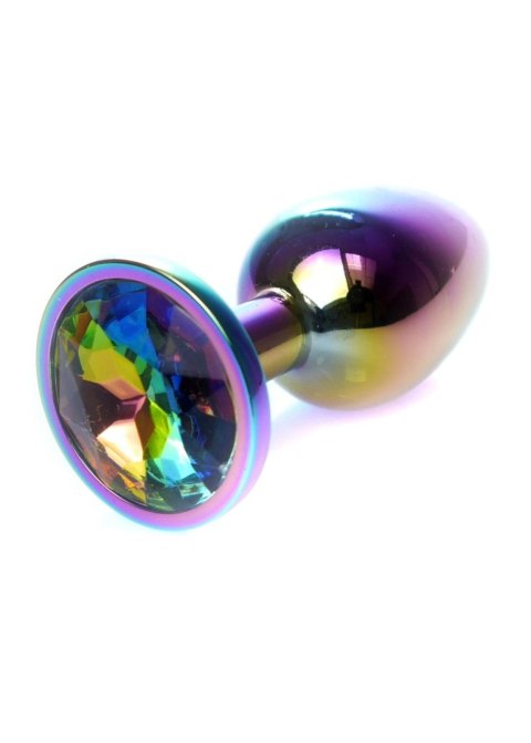 Biżuteria analna ze stali nierdzewnej z diamencikiem HeavyFun 7 cm