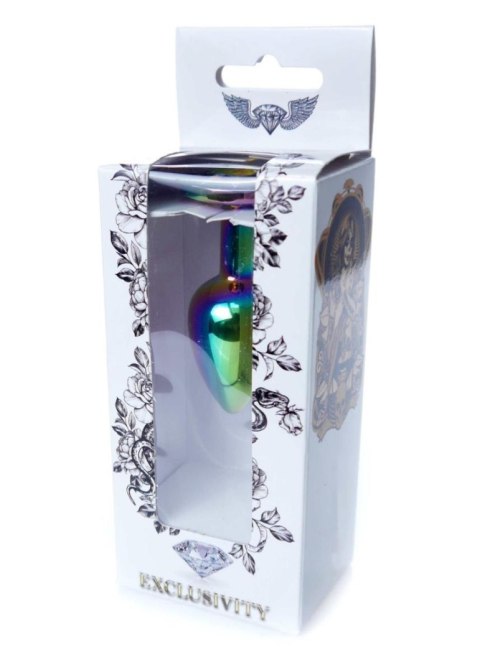 Biżuteria analna ze stali nierdzewnej z diamencikiem HeavyFun 7 cm