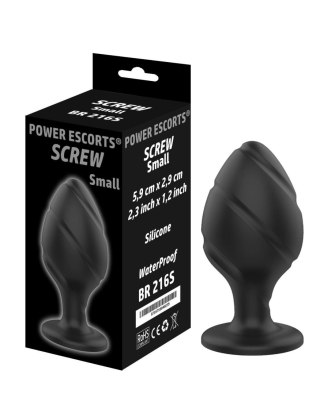 Korek analny silikonowy Screw Plug mały