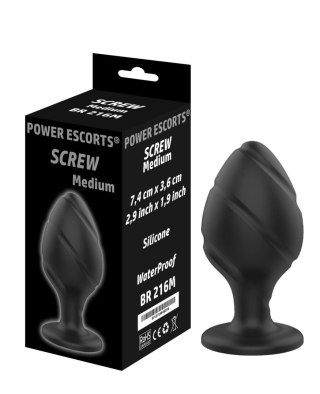 Korek analny silikonowy Screw Plug medium