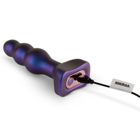 Korek analny wibrujący Hueman Space Invader fioletowy USB