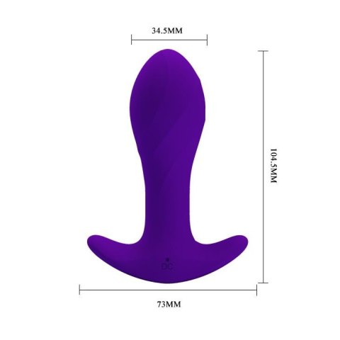 Korek analny wibrujący Pretty Love Morton 12 funkcji USB