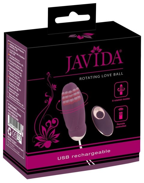 Obrotowe jajko wibrujące Javida RC silikonowe USB