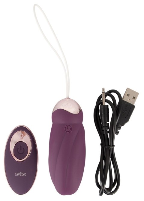 Obrotowe jajko wibrujące Javida RC silikonowe USB