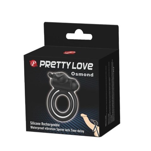 Pierścień erekcyjny wibrujący z stymulatorem Pretty Love Osmond