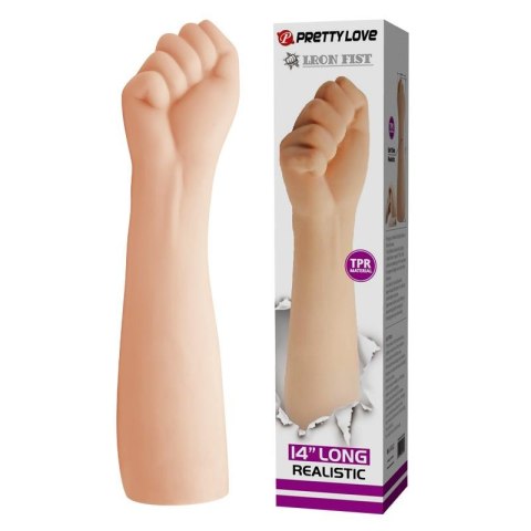 Realistyczne gigantyczne dildo ręczne Pretty Love Iron Fist 36 cm