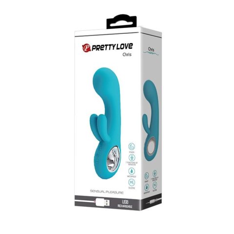 Wibrator króliczek silikonowy Pretty Love Chris USB 7 wibracji wodoodporny
