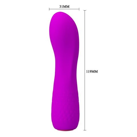 Wibrator punktu G silikonowy Pretty Love Adam USB 12 cm 12 funkcji