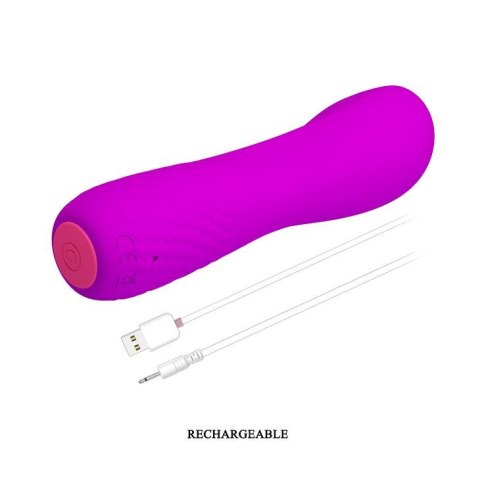 Wibrator punktu G silikonowy Pretty Love Adam USB 12 cm 12 funkcji