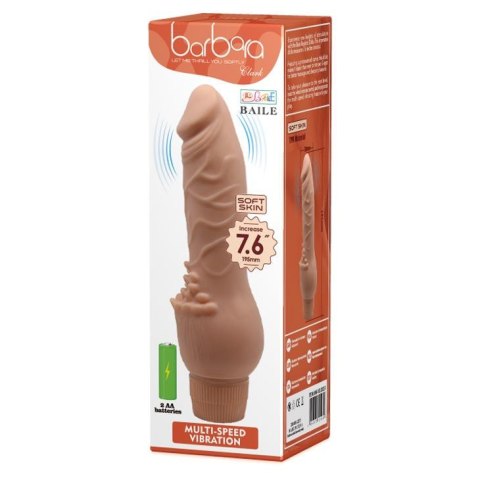 Wibrator realistyczny Baile Clark wibrujący miękkiej skóry 19,5 cm