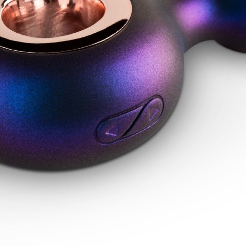 Wibrujący korek analny Hueman Deep Space fioletowy USB