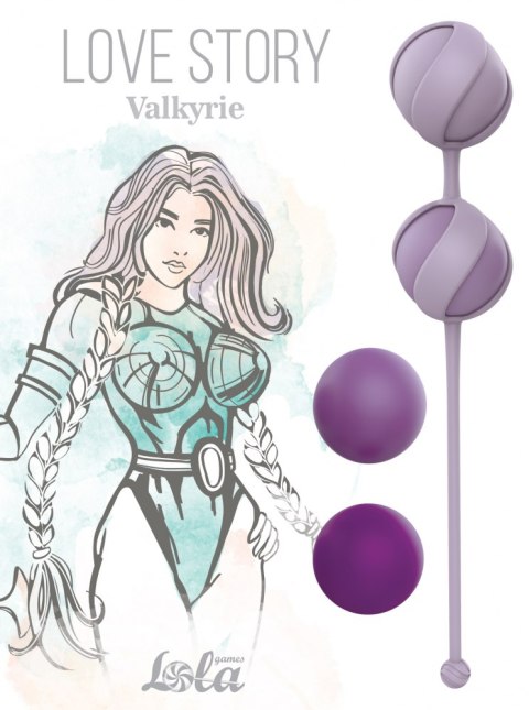 Zestaw kulek dopochwowych Love Story Valkyrie fioletowy silikon