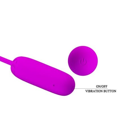Bezprzewodowe wibrujące jajko Pretty Love Joyce fioletowe USB