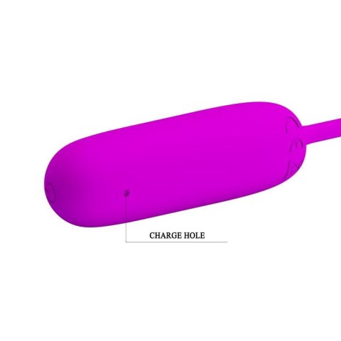 Bezprzewodowe wibrujące jajko Pretty Love Joyce fioletowe USB