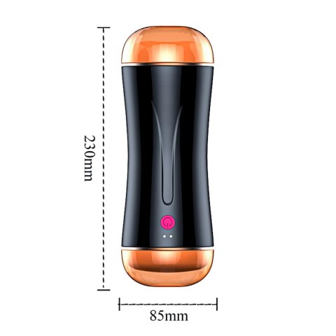 Dwustronny wibrujący masturbator B Series Fox USB