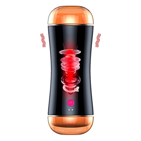 Dwustronny wibrujący masturbator B Series Fox USB