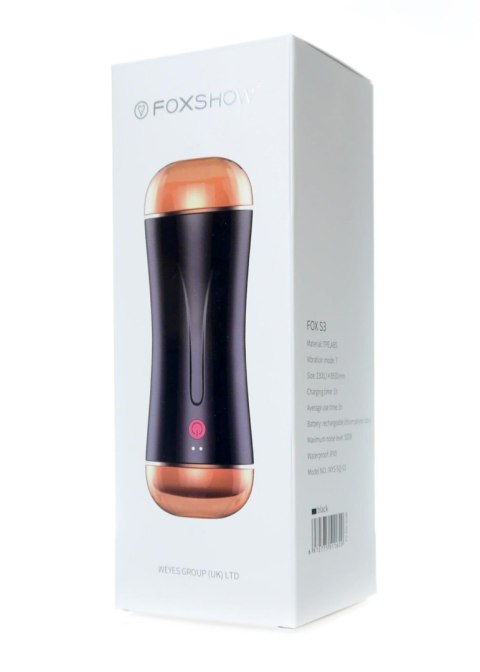 Dwustronny wibrujący masturbator B Series Fox USB