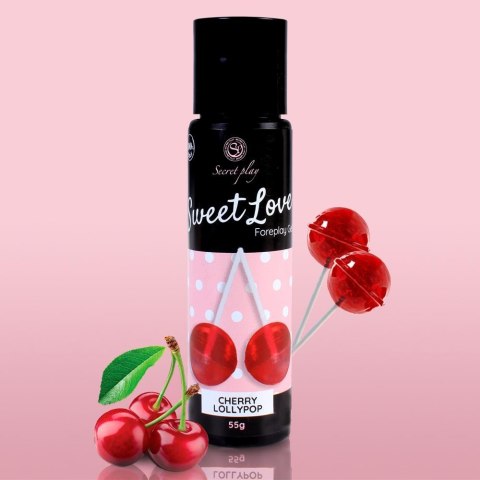 Jadalny żel smakowy wiśniowy lizak Secret Play 60 ml