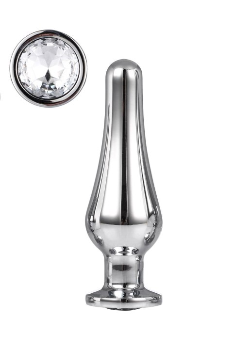 Korek analny Gleaming Love srebrny aluminium 11 cm
