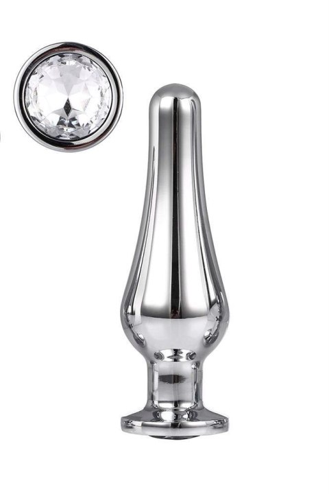 Korek analny Gleaming Love srebrny aluminium 11 cm