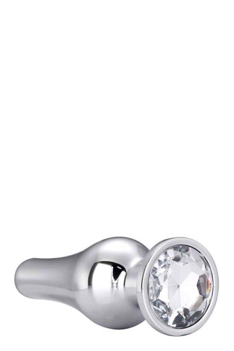 Korek analny Gleaming Love srebrny aluminium 11 cm