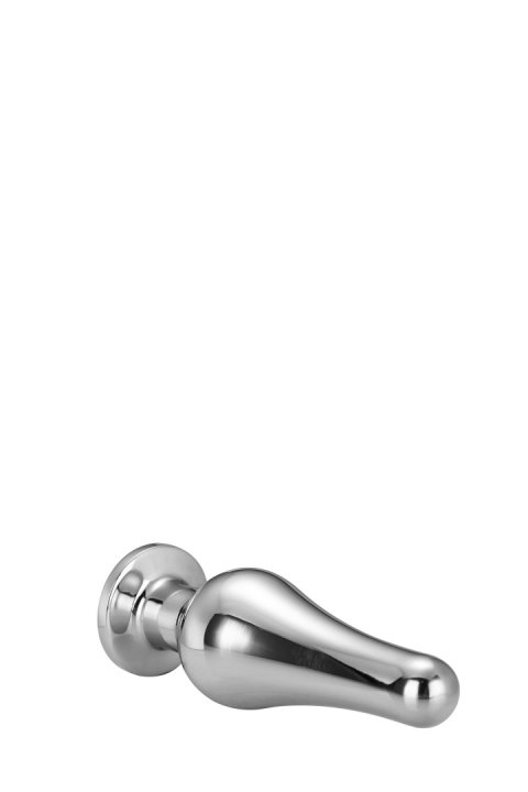 Korek analny Gleaming Love srebrny aluminium 11 cm
