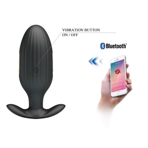 Korek analny wibrujący z elektrostymulacją Pretty Love Jefferson czarny USB