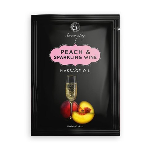 Olejek do masażu brzoskwinia i wino musujące Secret Play 10 ml