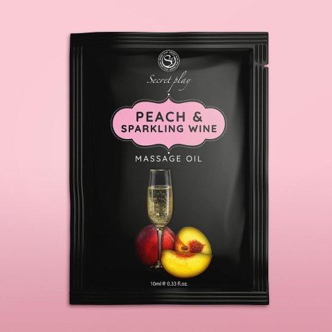 Olejek do masażu brzoskwinia i wino musujące Secret Play 10 ml