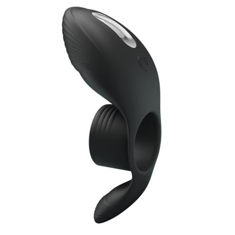 Pierścień erekcyjny wibrujący silikonowy Pretty Love 7 funkcji czarny USB