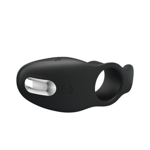 Pierścień erekcyjny wibrujący silikonowy Pretty Love 7 funkcji czarny USB