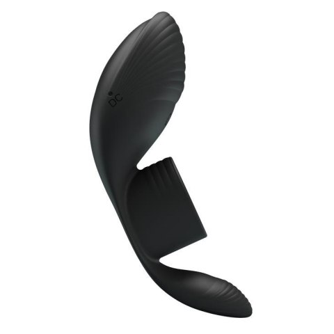 Pierścień erekcyjny wibrujący silikonowy Pretty Love 7 funkcji czarny USB