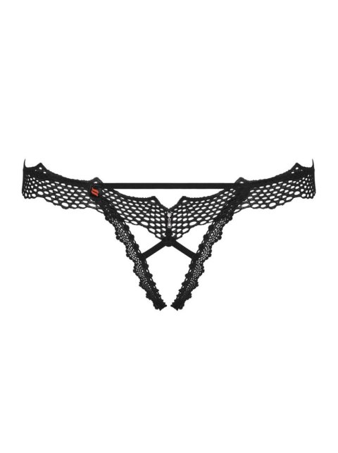 Stringi otwarte Bravelle Obsessive czarne L/XL