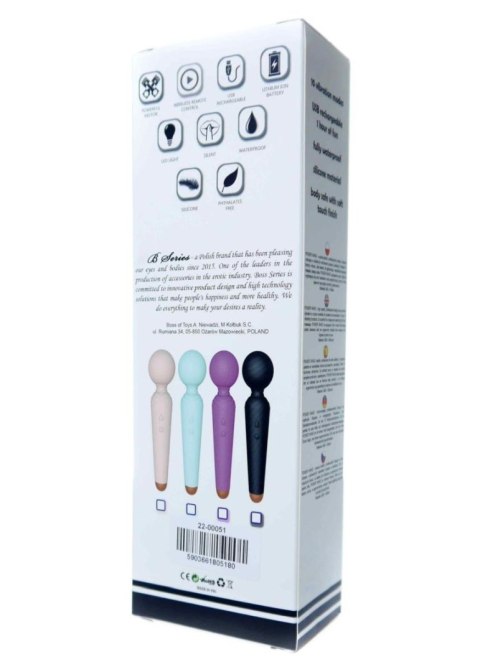 Stymulator łechtaczki Power Wand B Series Magic USB 10 funkcji cielisty