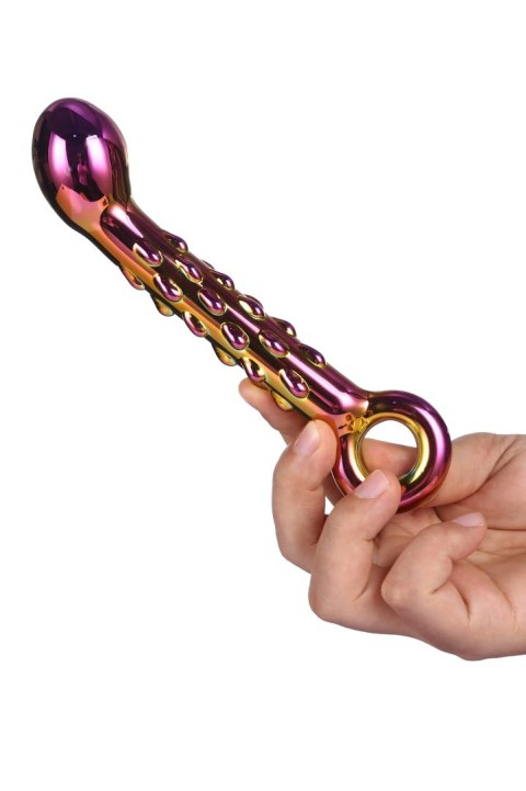 Szklane dildo Glamour żebrowane Dream Toys 18 cm