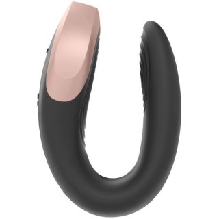 Wibrator Satisfyer Double Love dla pary czarny silikonowy USB 9cm